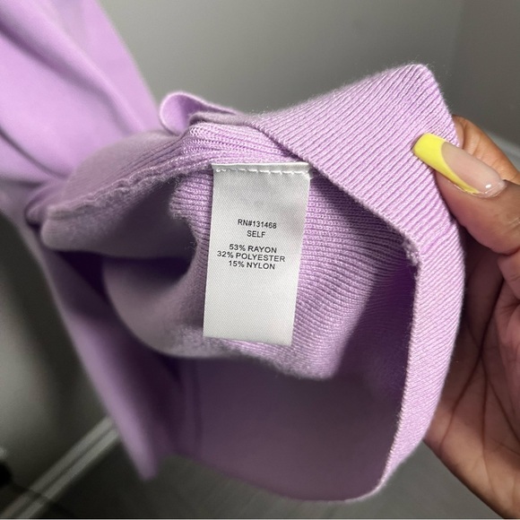 NEW Vici Women Midi Dress XL Lavender Purple Cutout Twist Open Back Brunch Date - Picture 11 of 12